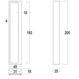 Art. 850-02 Flush Pull - Flush Pulls - Quincalux
