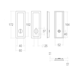 Art. 850-03 Bathroom Flush Pull - Flush Pulls - Quincalux