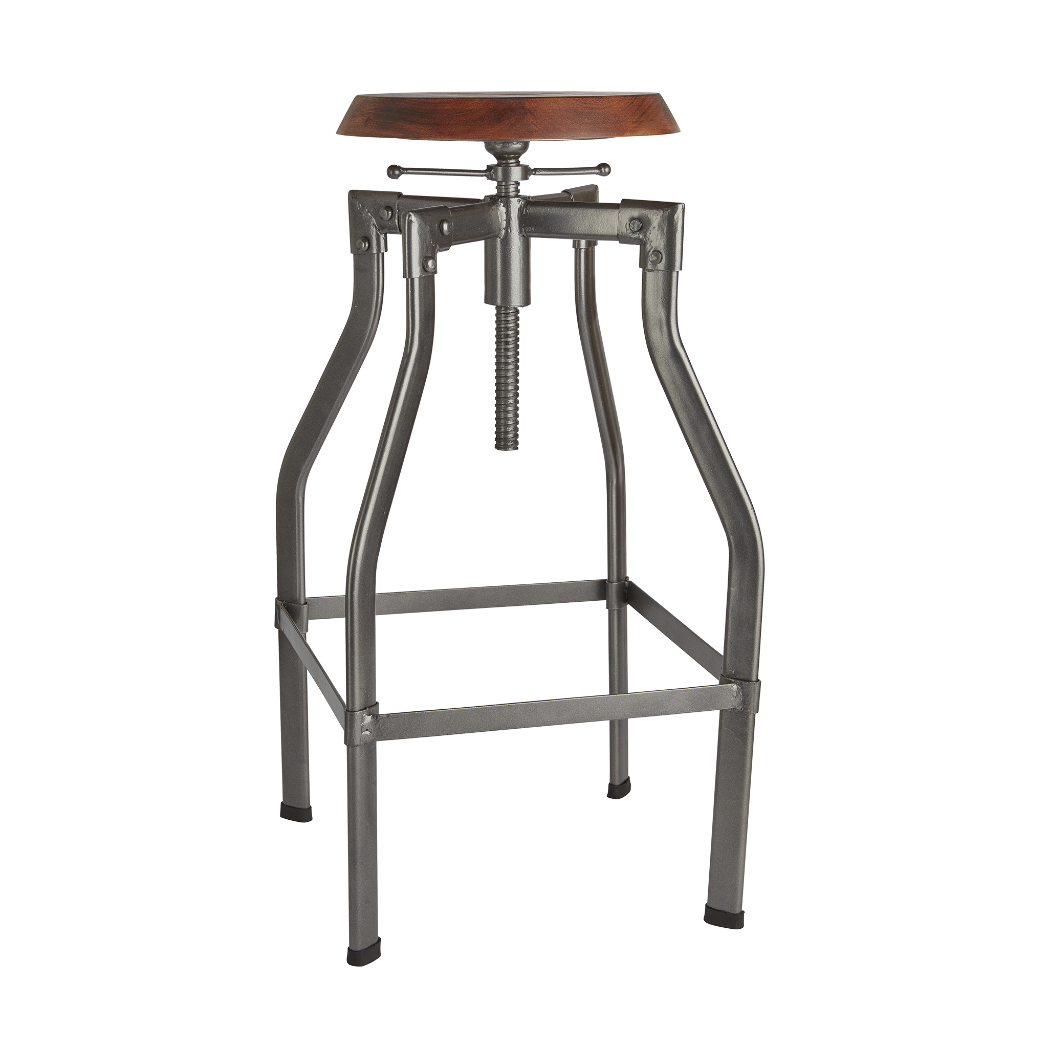 Wood and metal adjustable bar stool deals