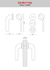 Palma Lever - Lever Handle - Orno Design