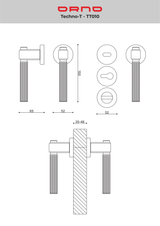 Techno-T Lever - Lever Handle - Orno Design