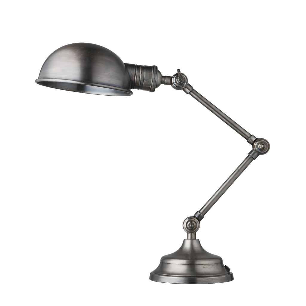 Brooklyn Pharmacy Adjustable Dome Table Lamp 7 Inch Gunmetal