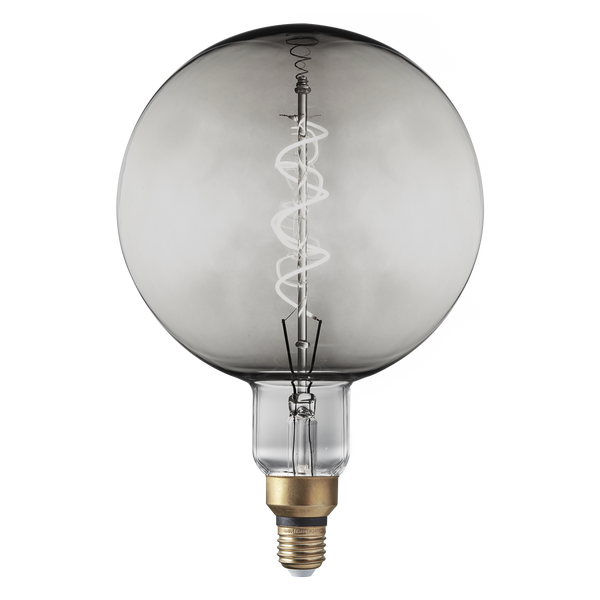 Vintage LED Edison Bulb - 5W E27 Spiral Globe G200 - Smoke Grey - Bulb - Industville
