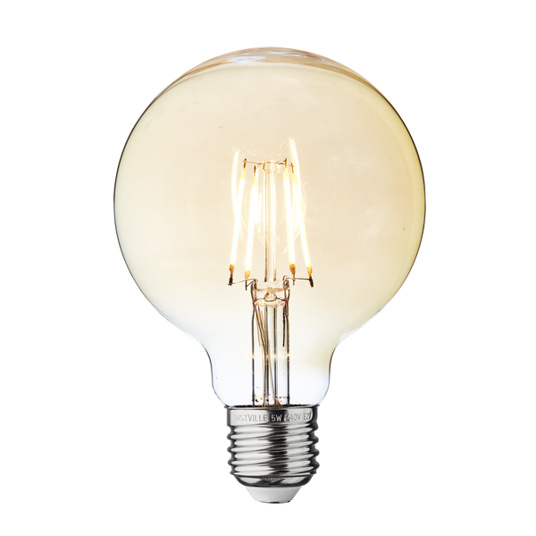 Vintage LED Edison Bulb - 5W E27 Small Globe G95 - Bulb - Industville